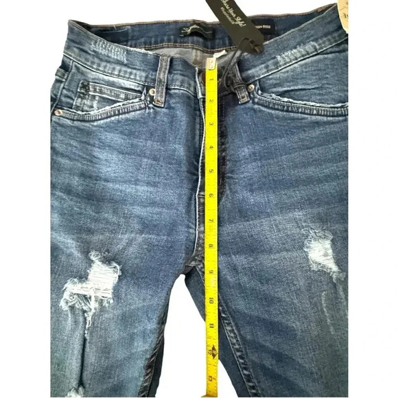 Supplies x Union Bay Maren High Rise Distressed Slim Straight Jeans sz 2P - Picture 9 of 13